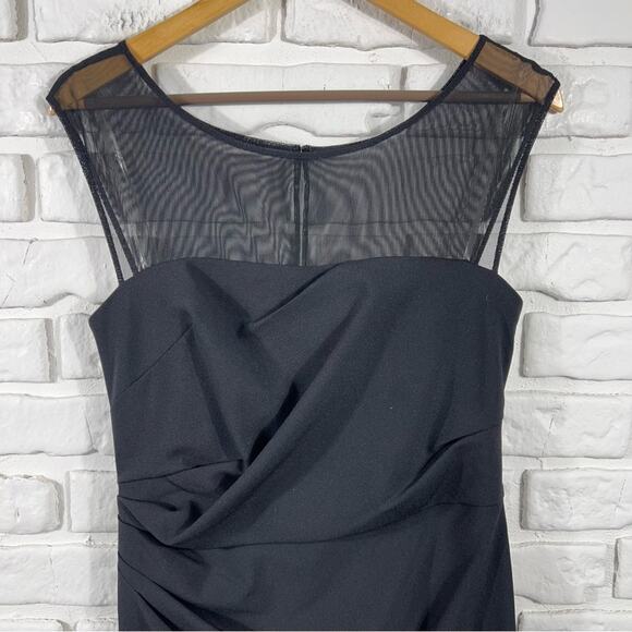 NWT Vera Wang Black Formal Dress Size 6 - Picture 8 of 11